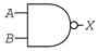 Distinctive Symbol of an NAND logic-gate.